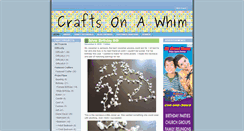 Desktop Screenshot of craftsonawhim.com