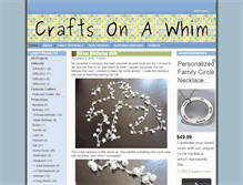 Tablet Screenshot of craftsonawhim.com